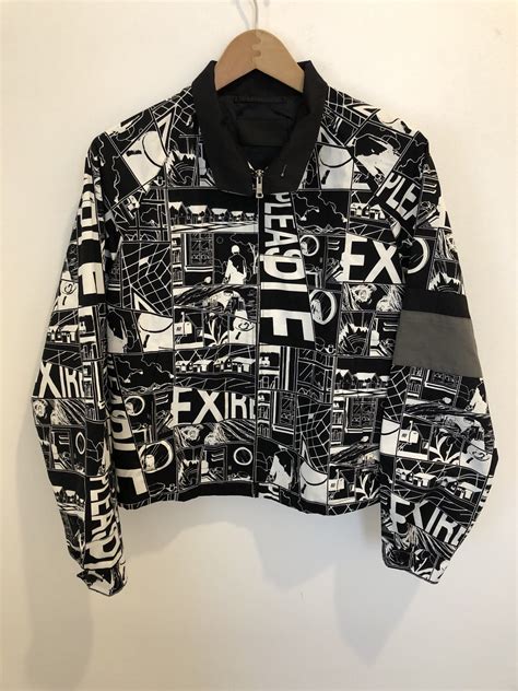 prada comic print jacket|Prada 2018 Comic Print Jacket .